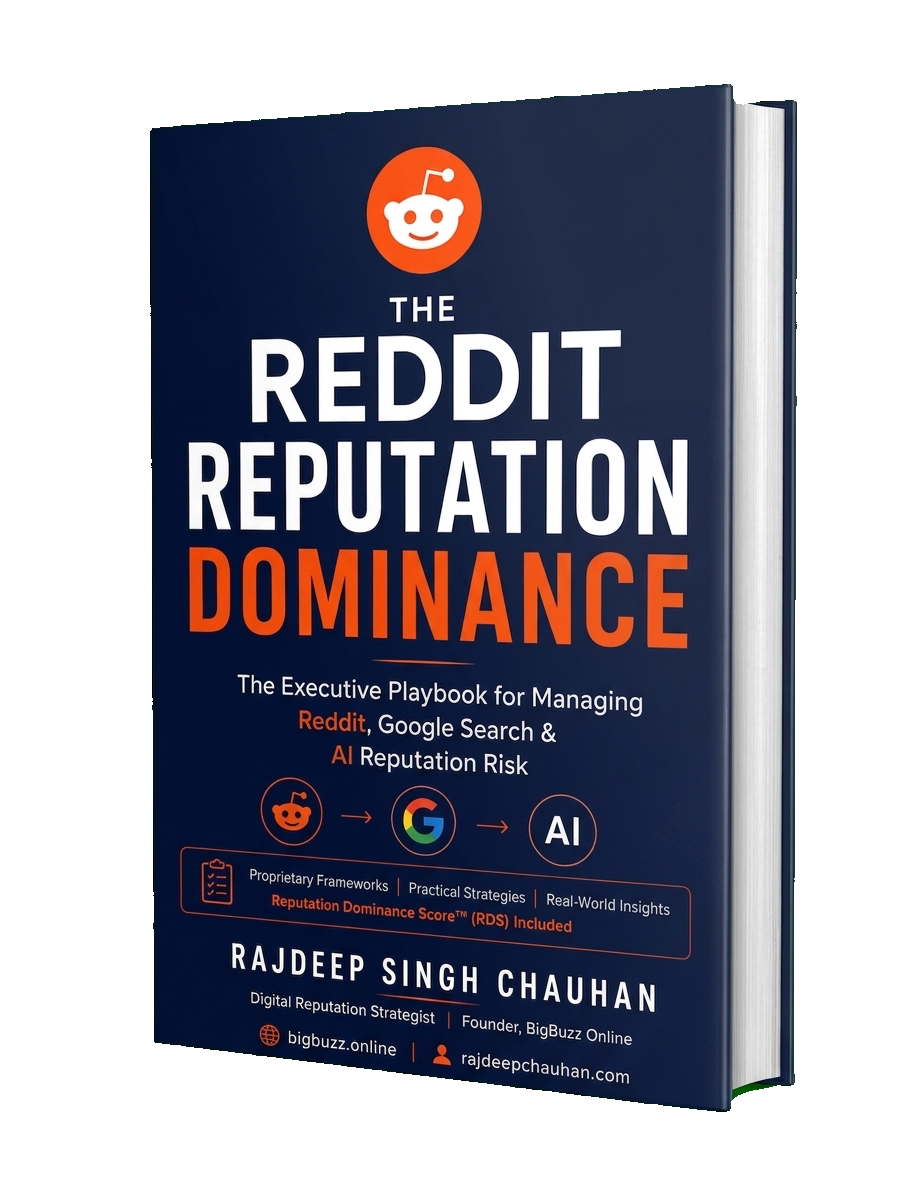 The Reddit Reputation Dominance Executive Playbook book graphic